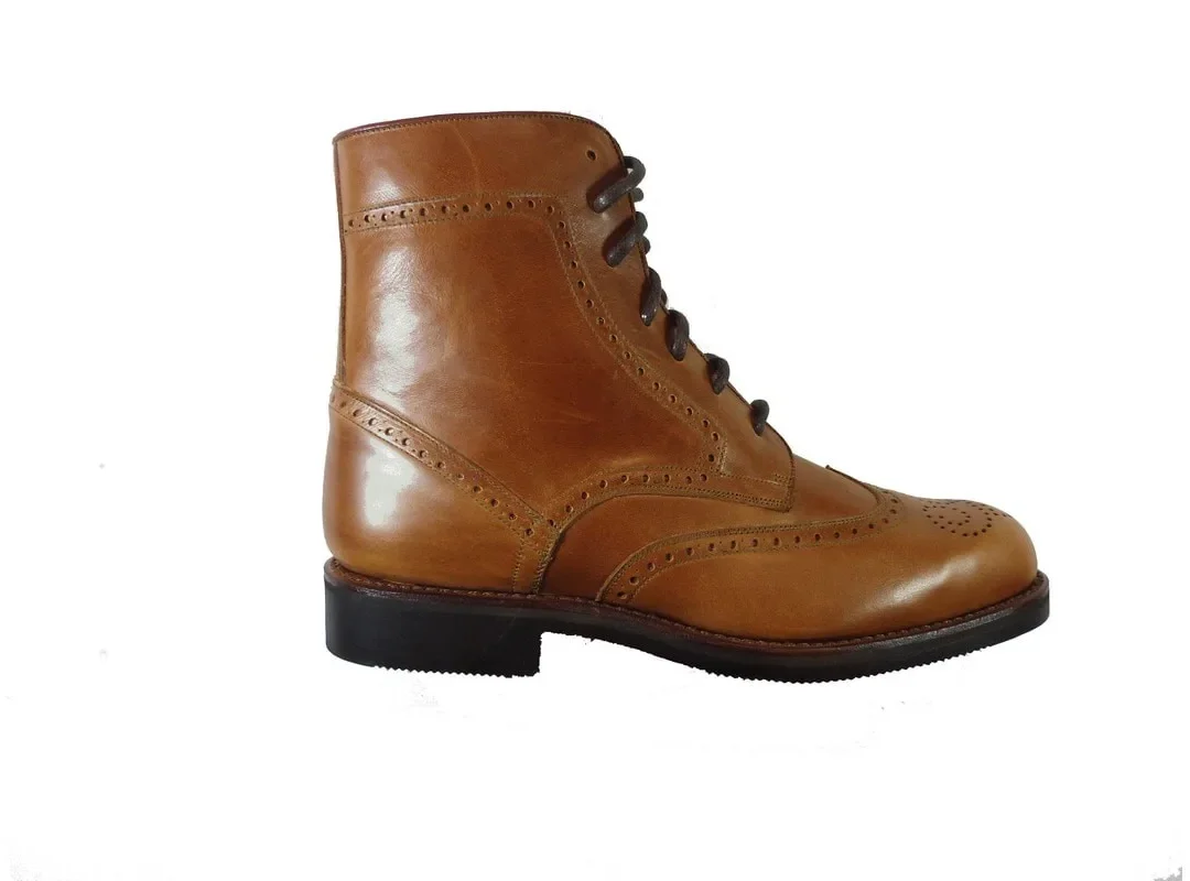 Bota Andres Sendra vaquetilla clara engrasada