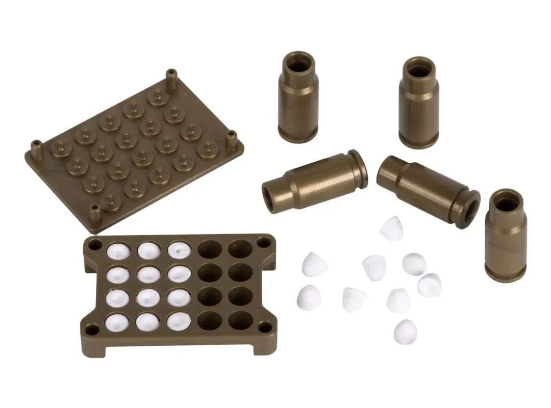 Paper Shooter Set de 12 vainas y molde