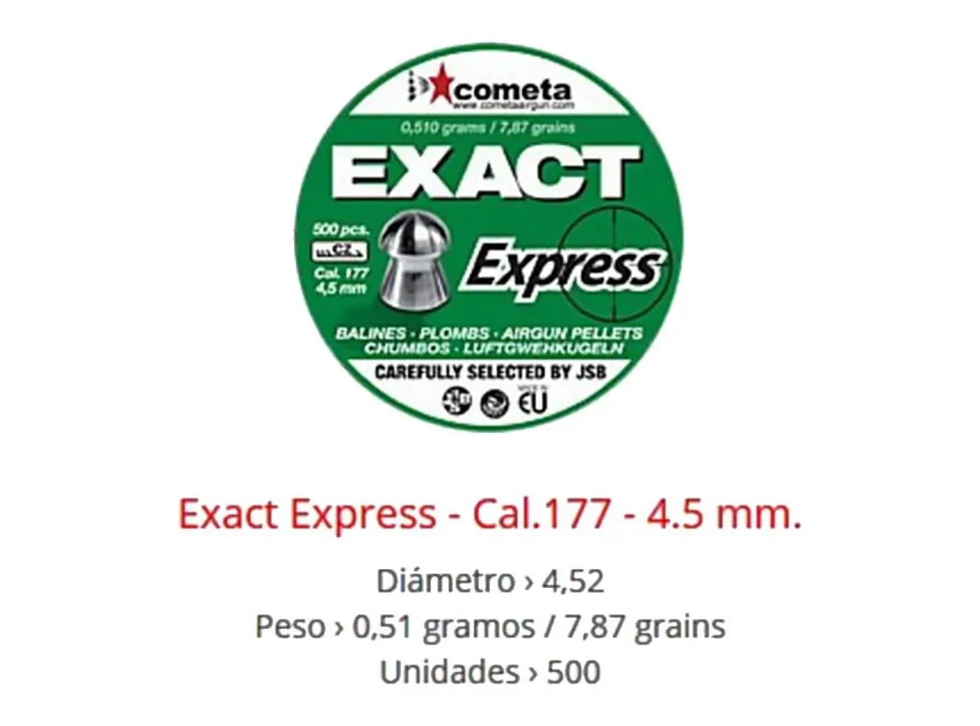 Balines Cometa Exact Express cal. 4.5mm