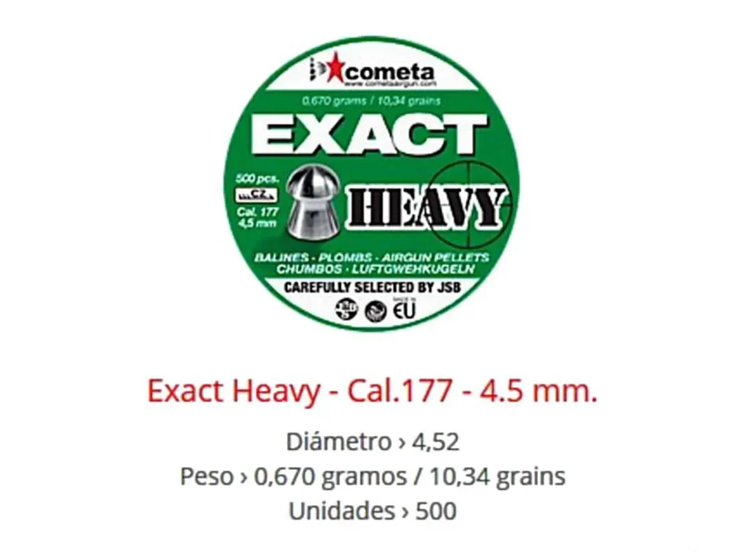 Balines Cometa Exact Heavy cal. 4.5mm