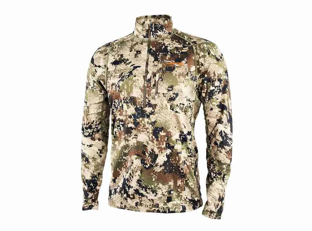 Camiseta Sitka Termica Core Midweight con cremallera