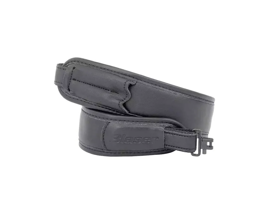 Correa Portafusil negra de piel Blaser